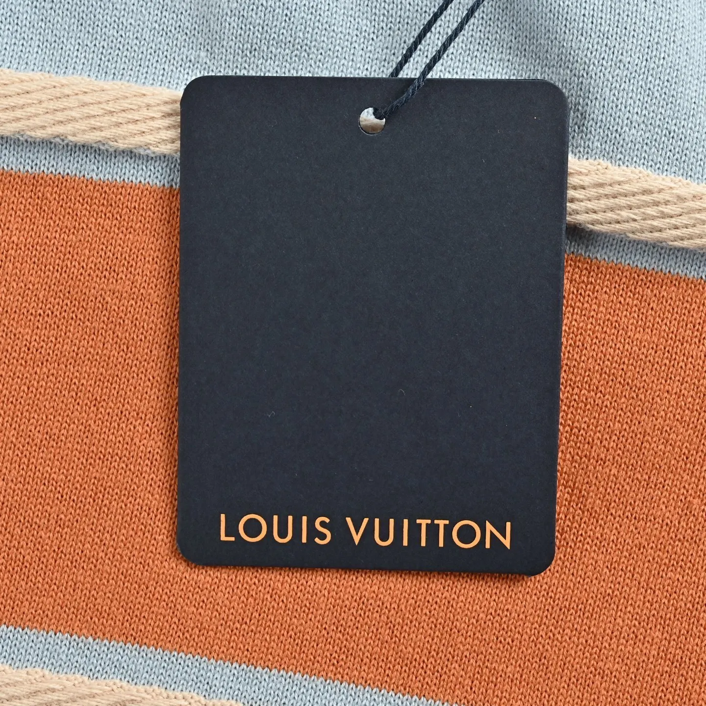 Louis Vuitton/Louis Vuitton 26ss contrasting color patchwork striped knitted short sleeves
